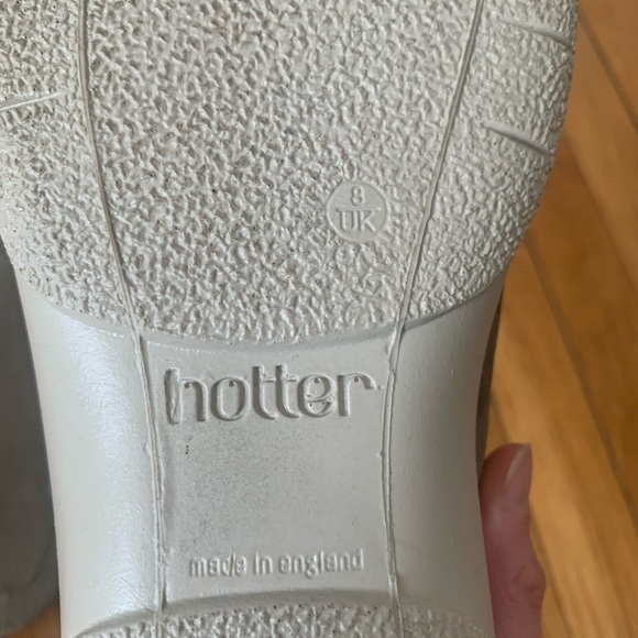 Hotter Dew Dark Stone Nubuck Leather Lace-Up Shoes - Size 10 - Picture 5 of 8